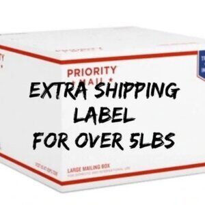 Extra shipping label for over 5lbs